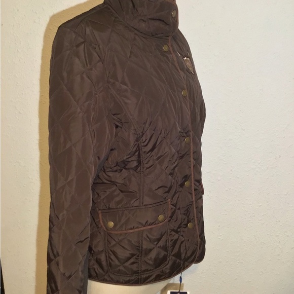 Polo horse ware womens quilted brown jacket size XL - Picture 6 of 15
